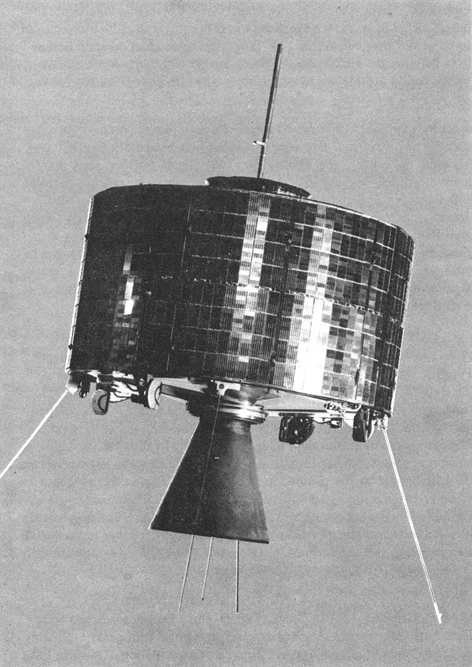 Syncom 1, NASA's first geosynchronous communication satellite, 1963