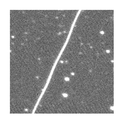 A blinking sequence of greyscale star images
